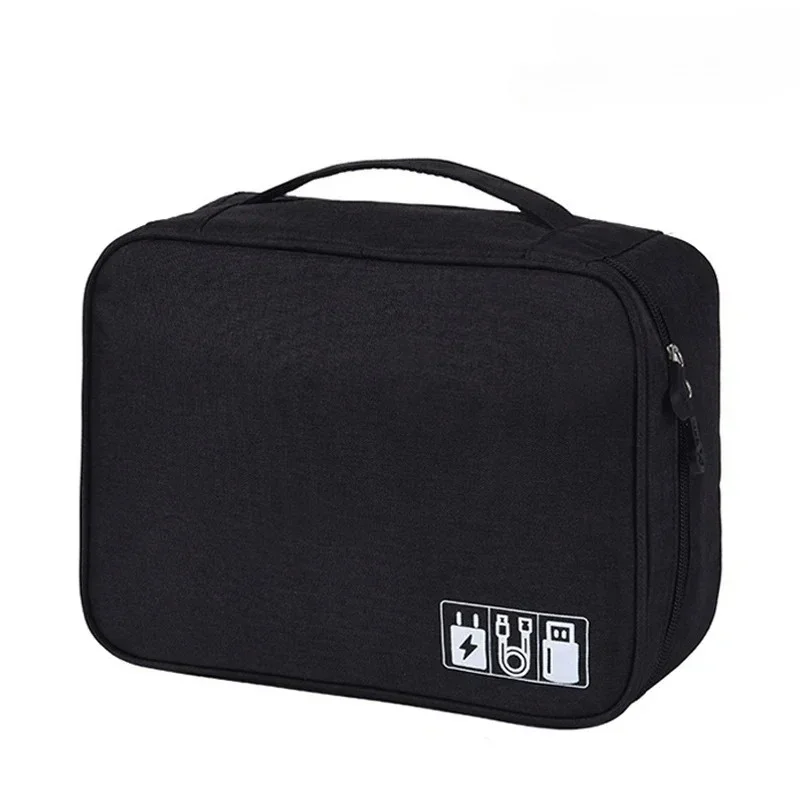 Main view of Travel Cable Organizer Bag for Chargers and Small Electronics for organized everyday spaces
