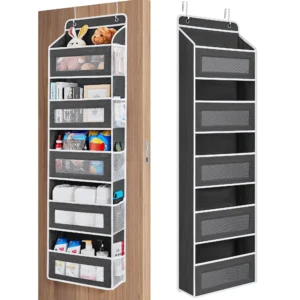 Main view of Over the Door 5-Shelf Hanging Organizer for organized everyday spaces