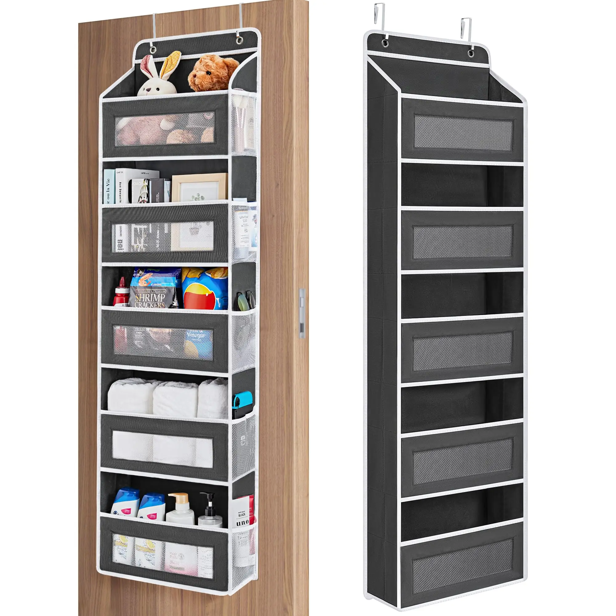 Main view of Over the Door 5-Shelf Hanging Organizer for organized everyday spaces