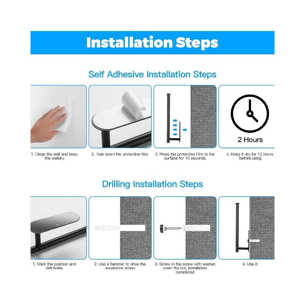 Adhesive Paper Towel Holder in a home organization use case