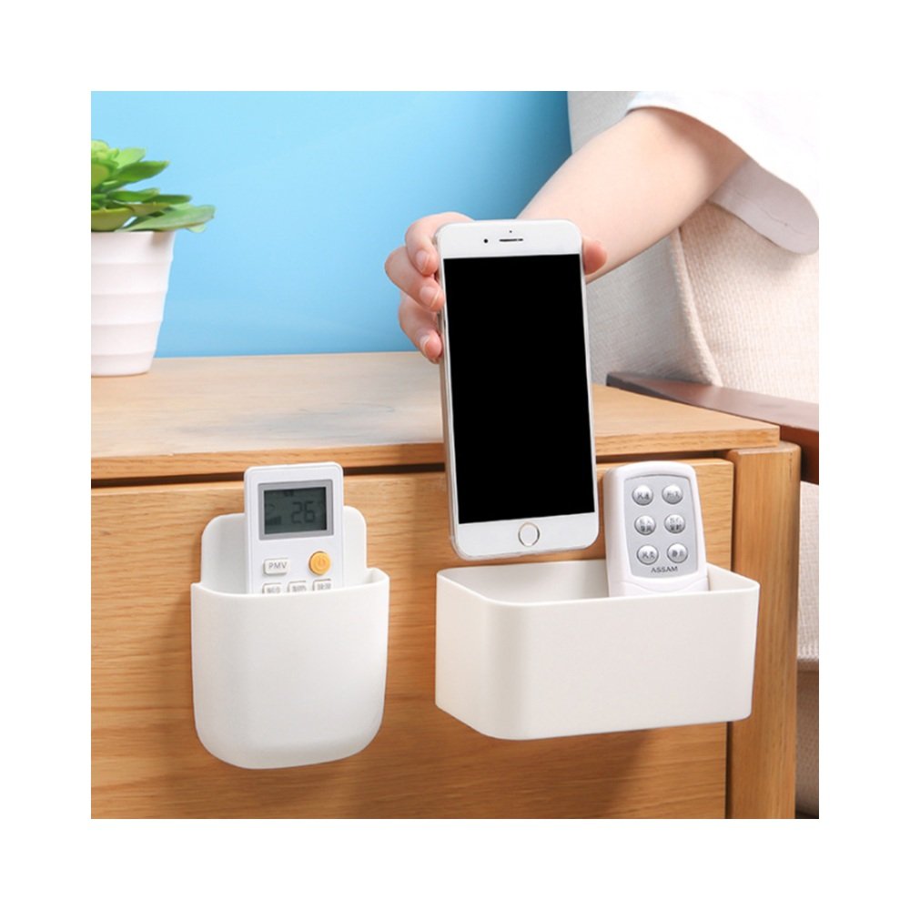 Adhesive Wall Storage Box shown with practical storage details