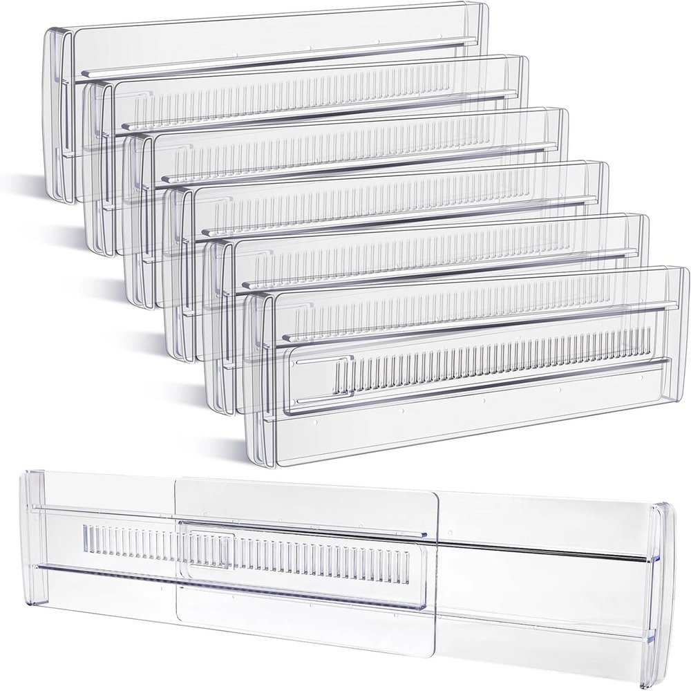 Clear drawer dividers for home organization