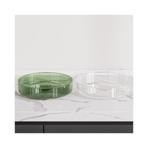 Main view of Clear Rotating Organizer Tray for organized everyday spaces