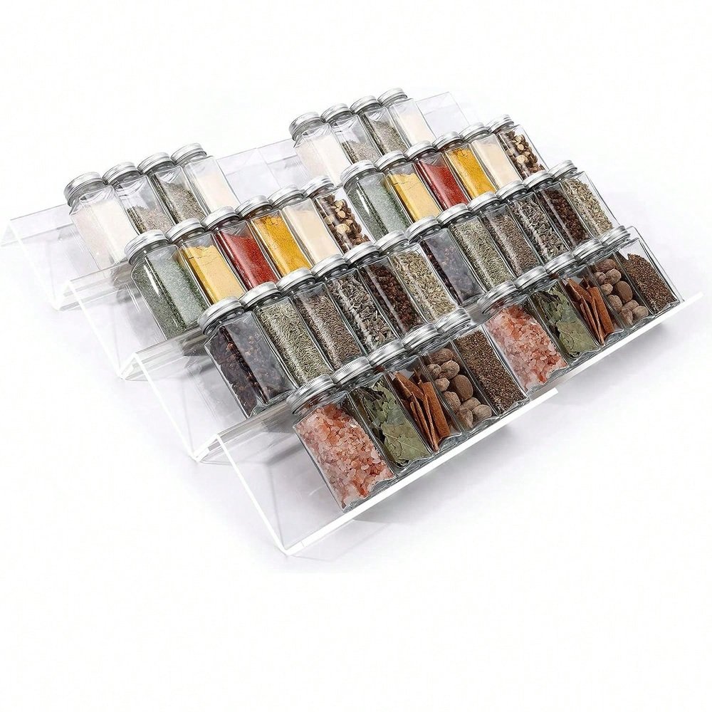 Main view of Expandable Spice Drawer Organizer for organized everyday spaces