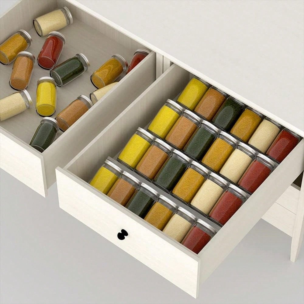 Expandable Spice Drawer Organizer in a home organization use case
