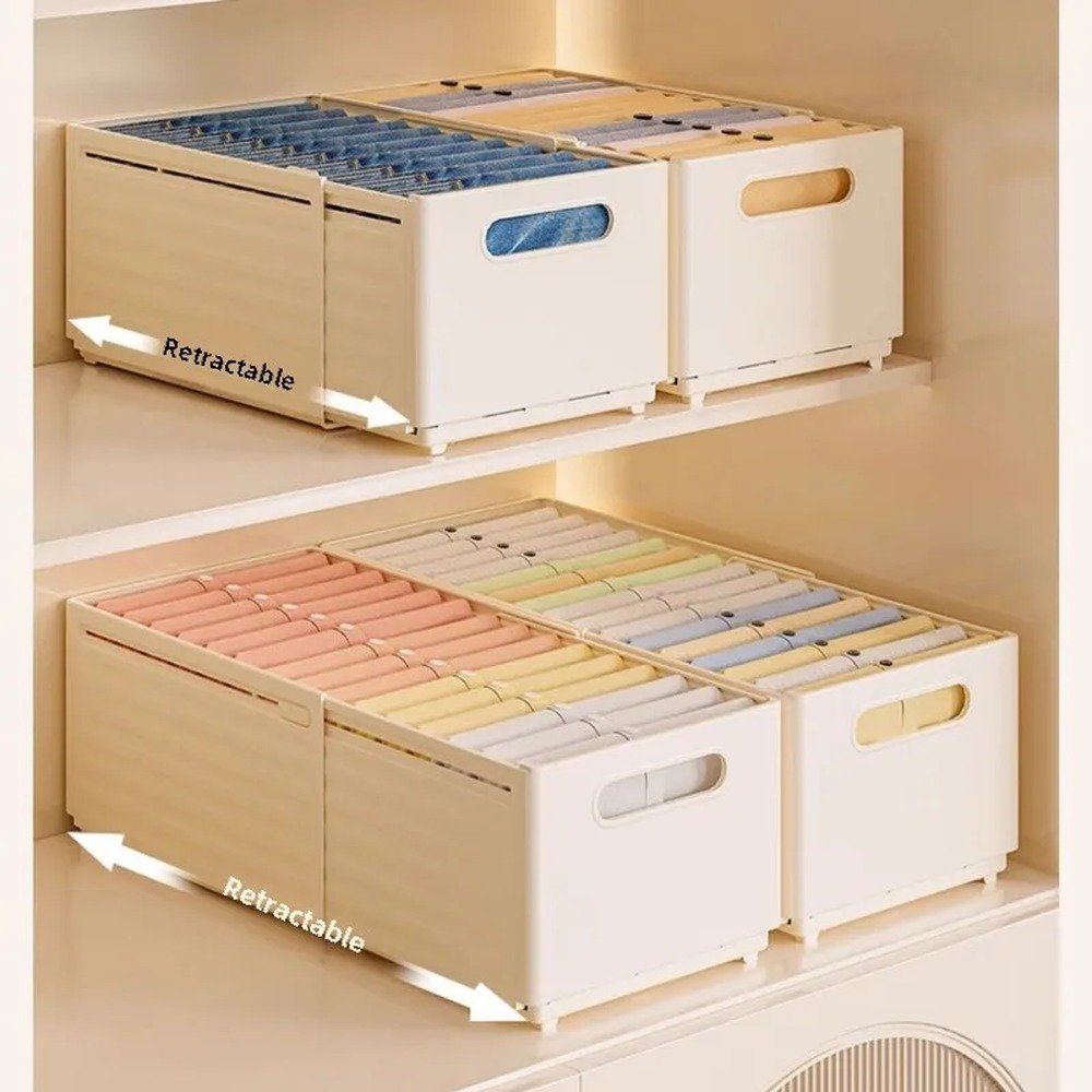 Close-up detail of Foldable Closet Storage Box materials and layout