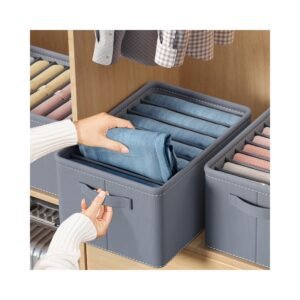 Main view of Foldable Pants Grid Organizer for organized everyday spaces