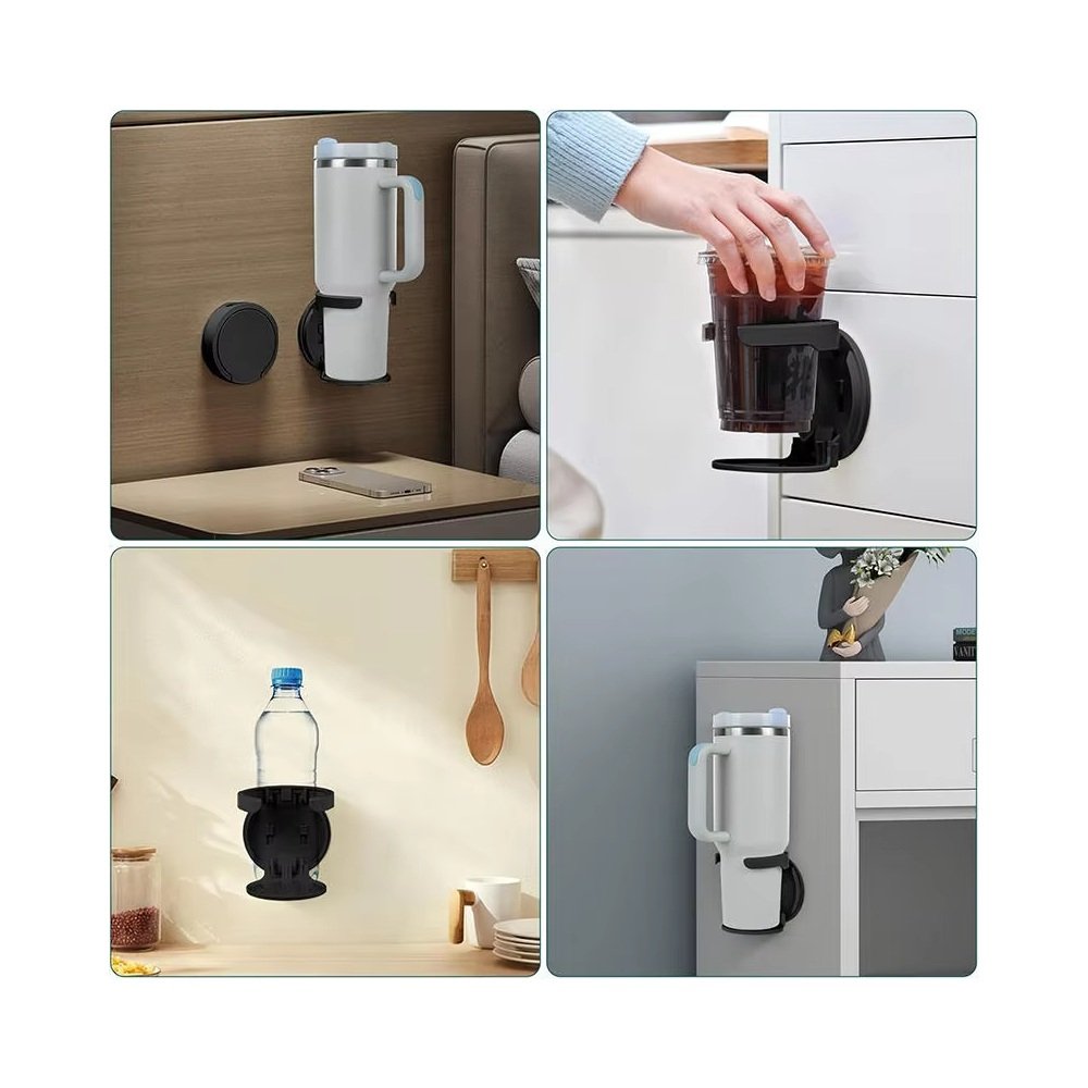 Folding cup holder use steps