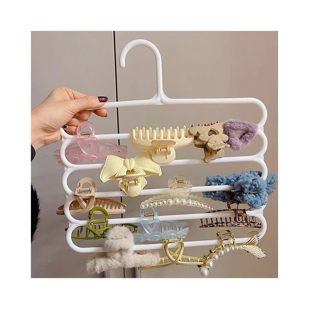 Hair accessory hanger for clips and headbands