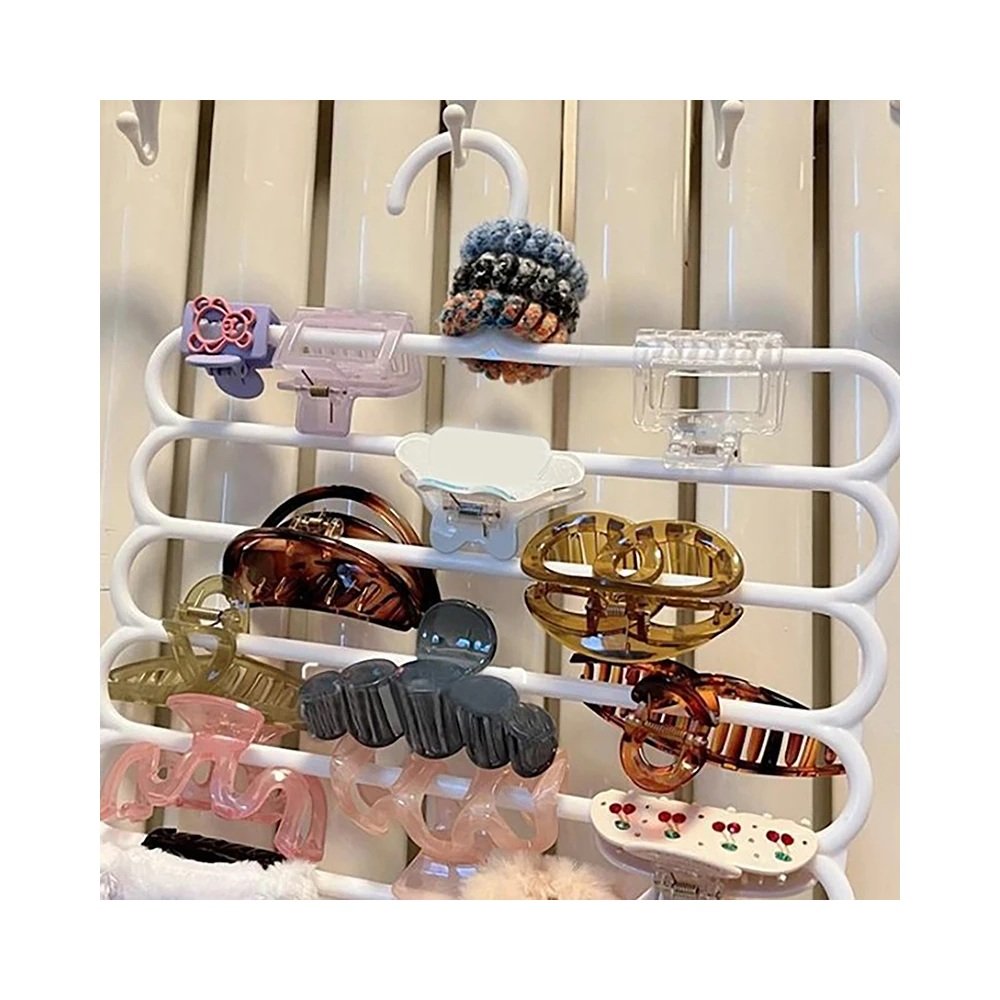 Hair accessory storage rack size view