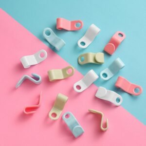 Hanger connector hooks on closet hangers