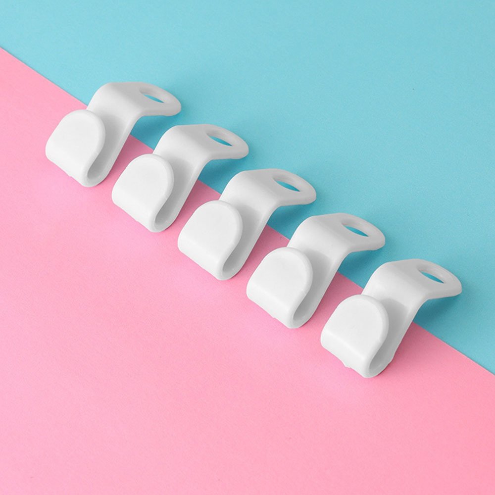 White hanger connector hooks