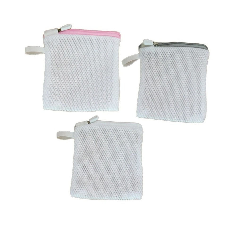 Three piece laundry bead mesh bag mix