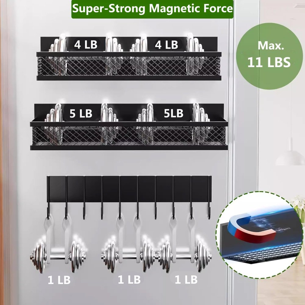 Close-up detail of Magnetic Fridge Spice Rack materials and layout