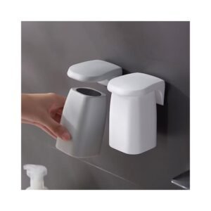 Main view of Magnetic Mouthwash Cup Rack for organized everyday spaces