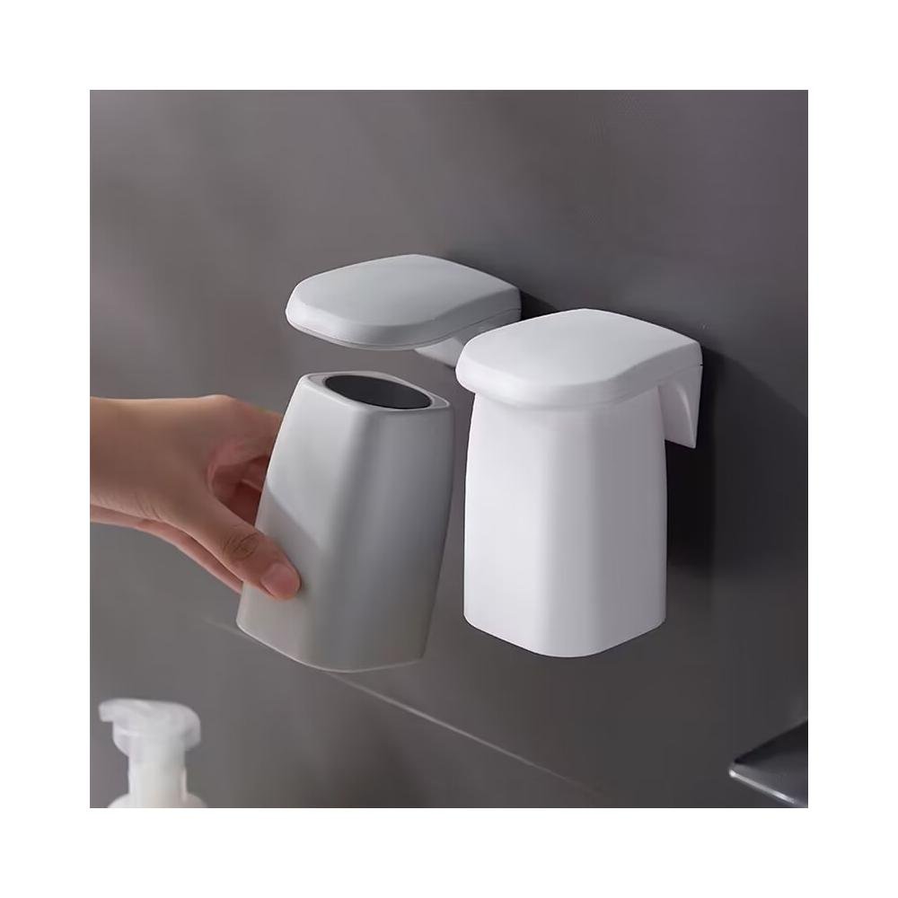Main view of Magnetic Mouthwash Cup Rack for organized everyday spaces