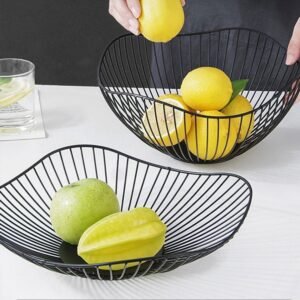 Main view of Metal Fruit Storage Basket for organized everyday spaces