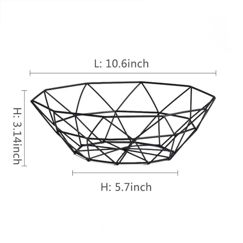 Metal Fruit Storage Basket in a home organization use case