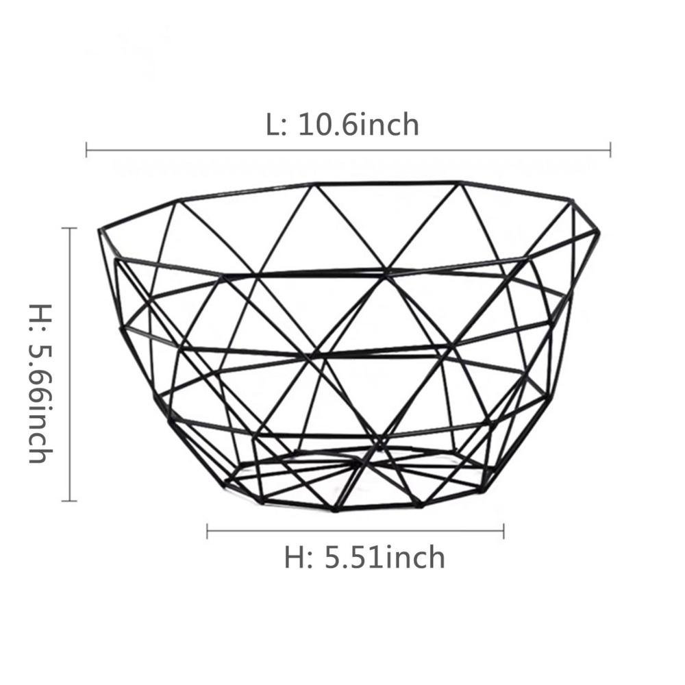 Metal Fruit Storage Basket arranged for tidy daily storage