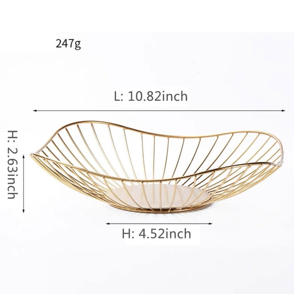 Alternate angle of Metal Fruit Storage Basket for product comparison