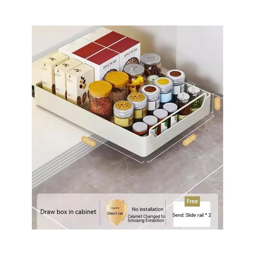 Large pull-out cabinet spice rack