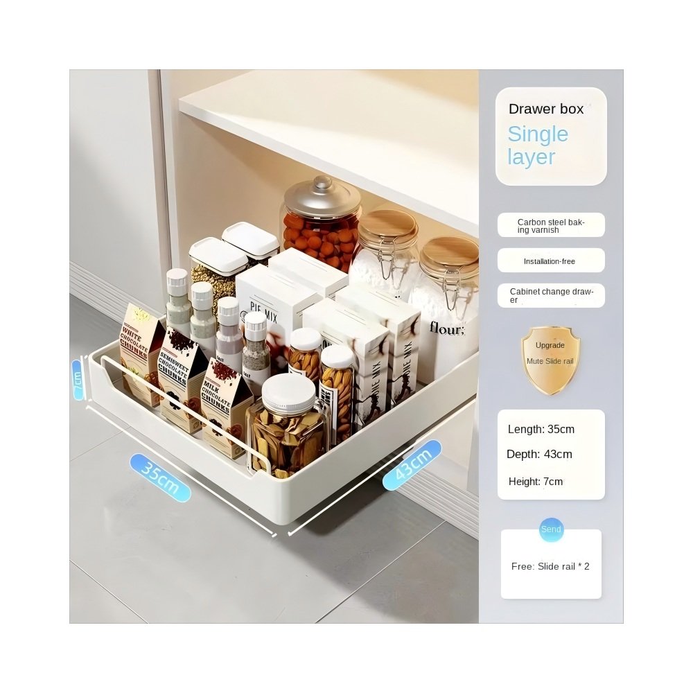 Extra large pull-out cabinet spice rack