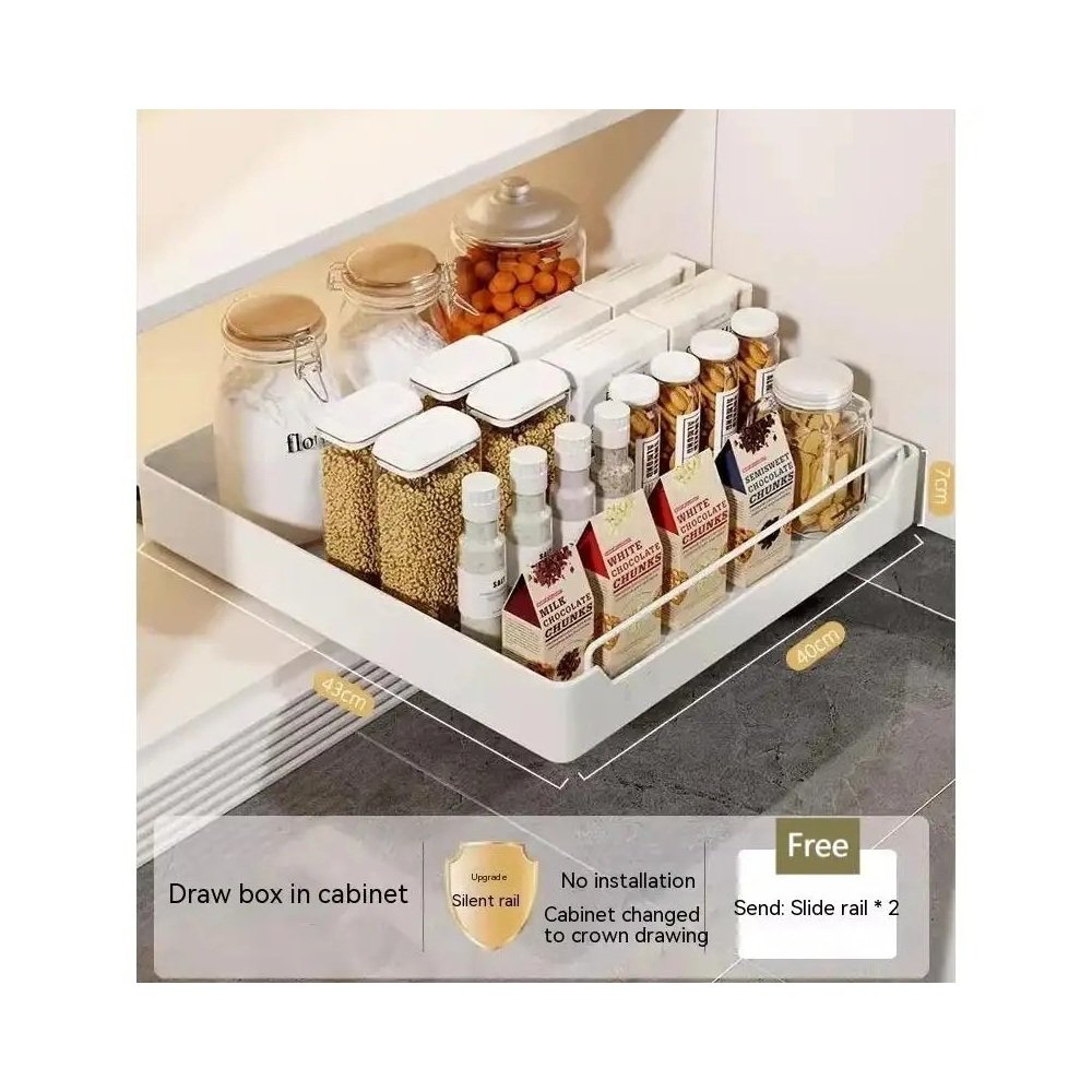 XXL pull-out cabinet spice rack