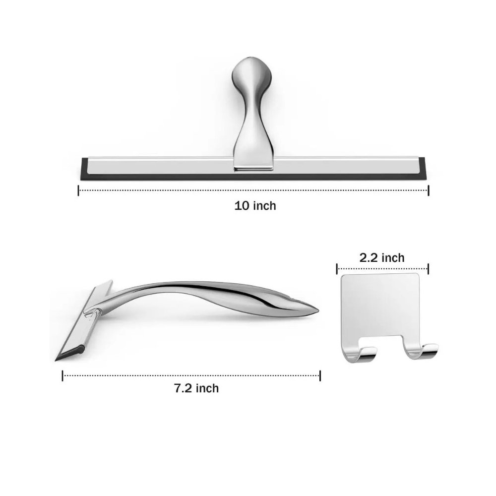 Shower squeegee size and holder view