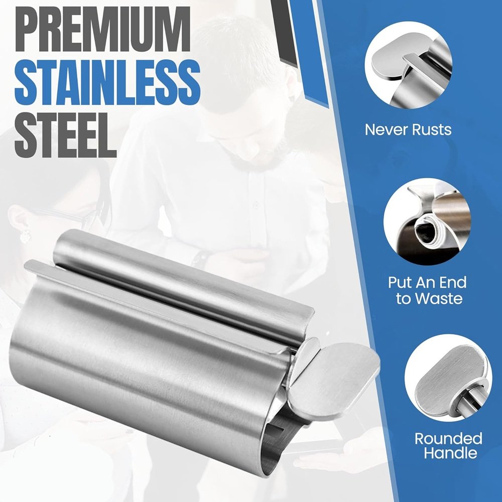 Close-up detail of Stainless Tube Squeezer materials and layout