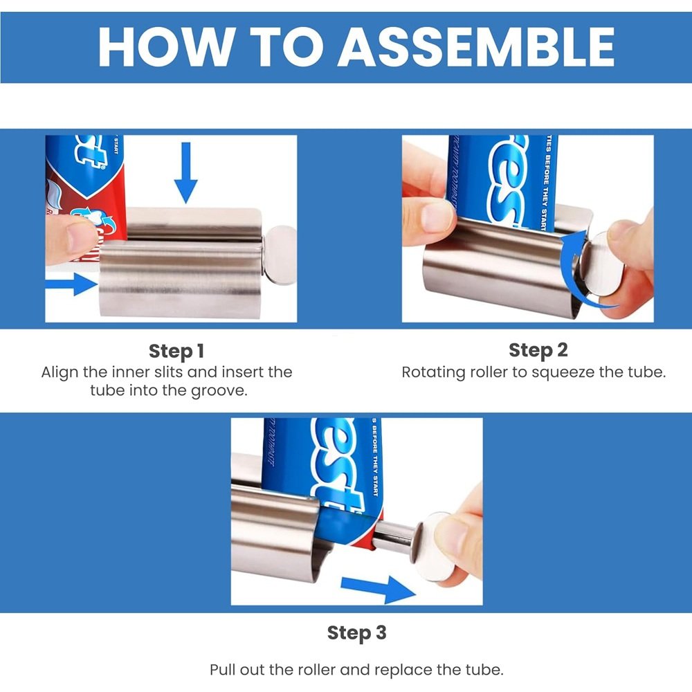 Stainless Tube Squeezer in a home organization use case