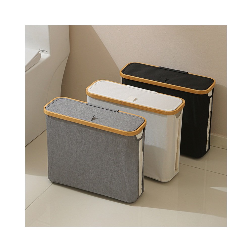 Toilet Paper Storage Basket shown with practical storage details