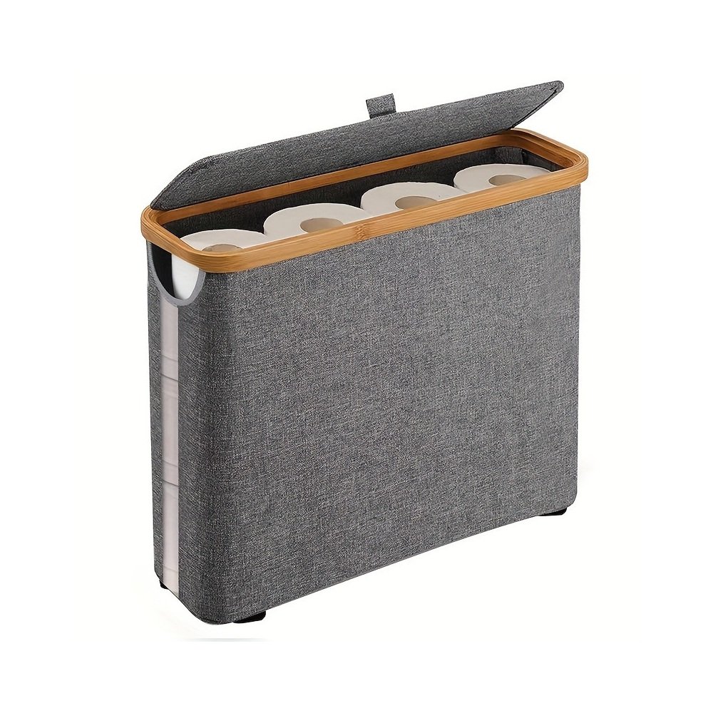 Toilet Paper Storage Basket arranged for tidy daily storage