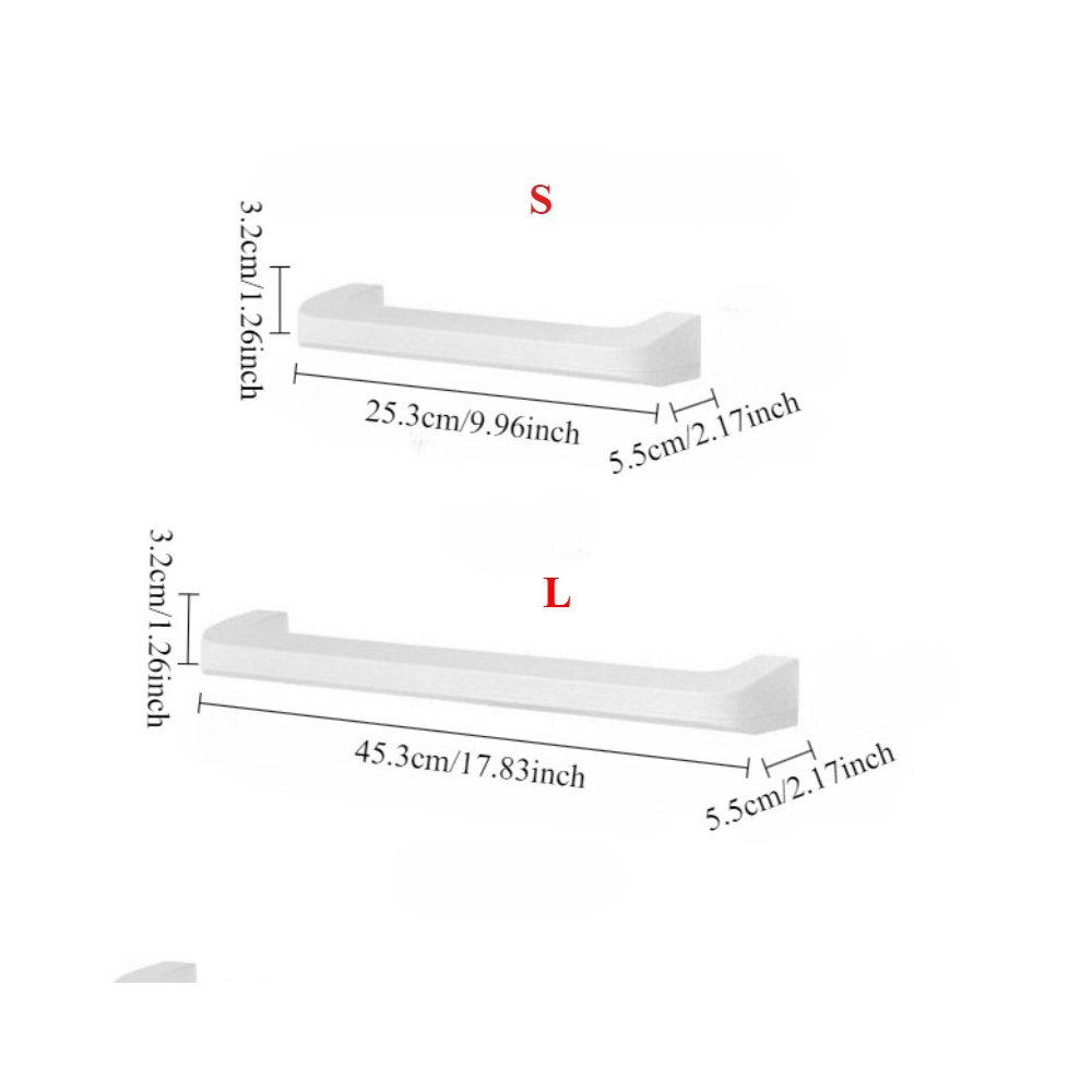 Small and large wall slipper rack dimensions