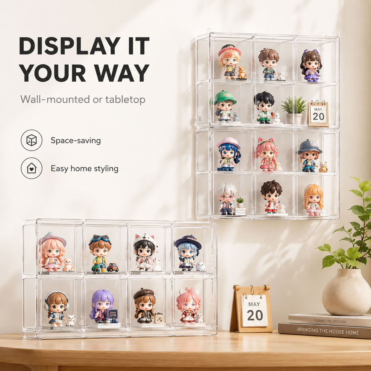 Clear Wall-Mounted Display Box