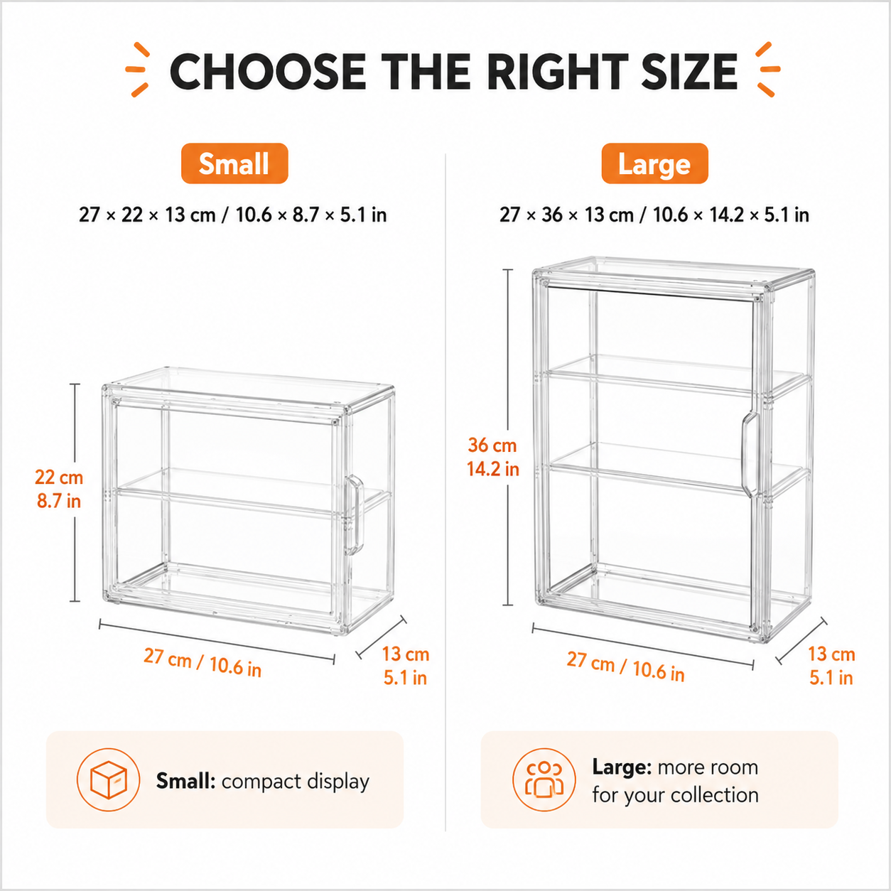 Clear Wall-Mounted Display Box - Image 2