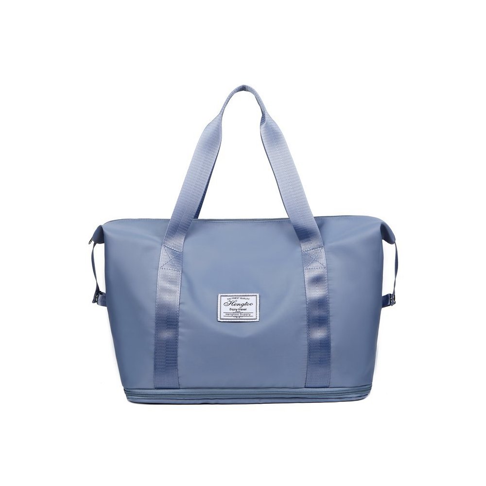 Blue expandable travel bag