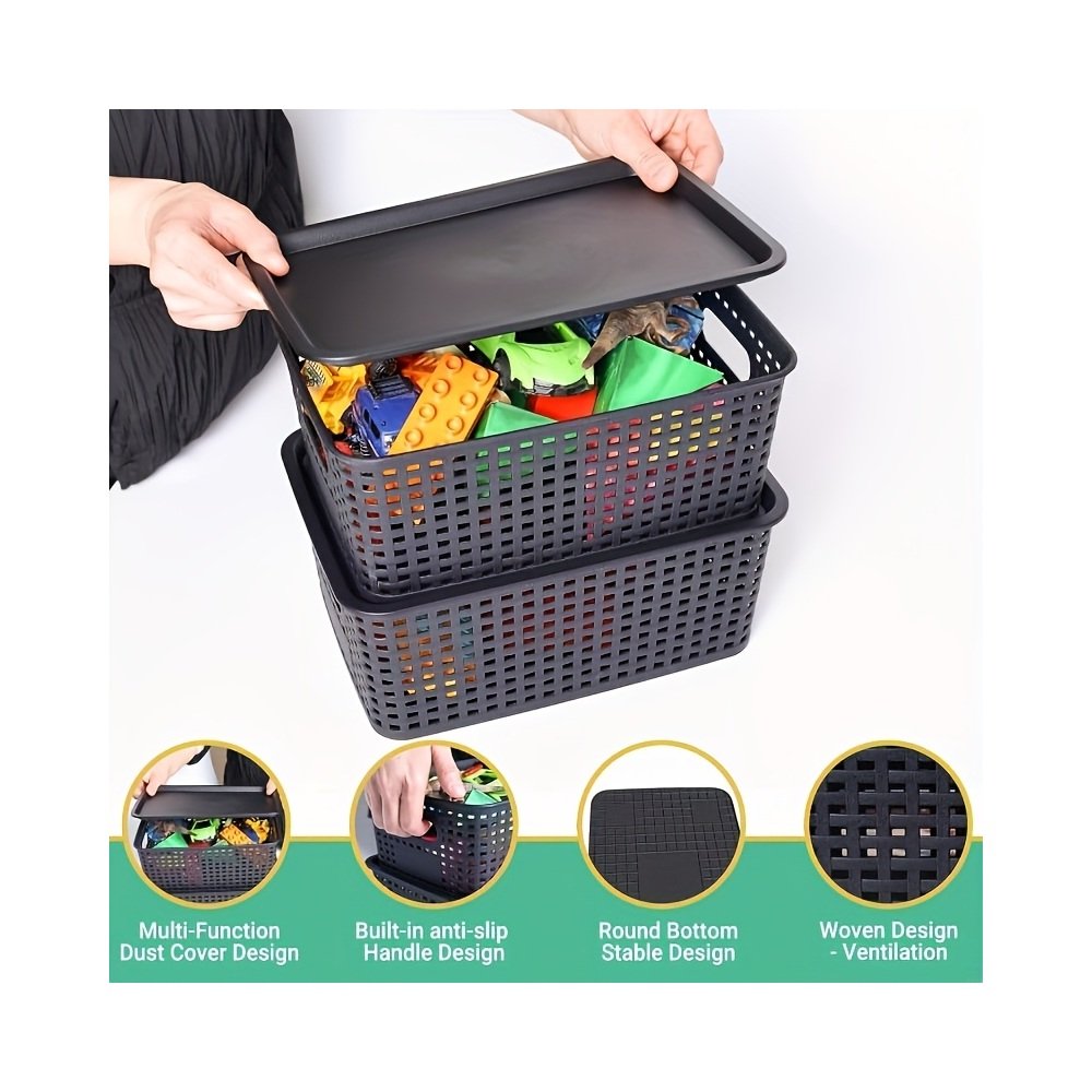 Lidded Desktop Storage Basket product image 6