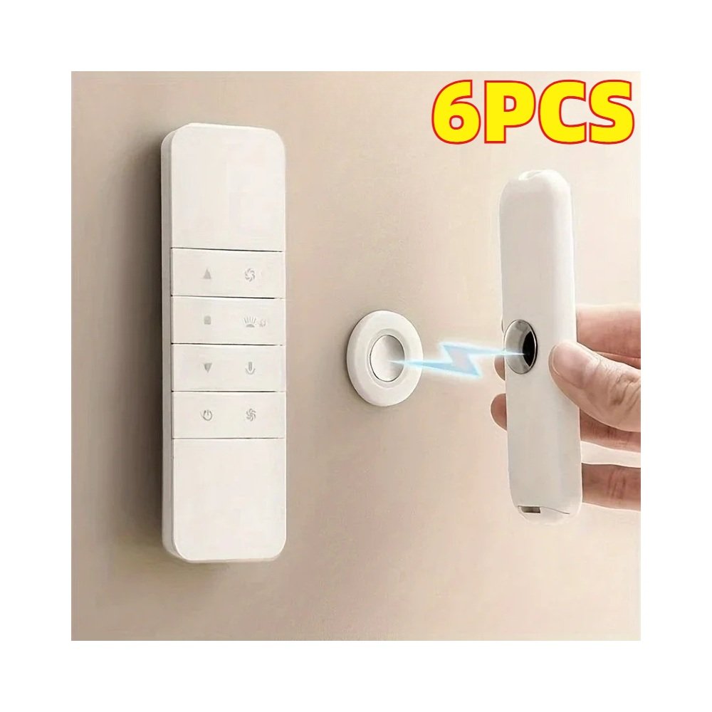 Magnetic remote holder set on wall