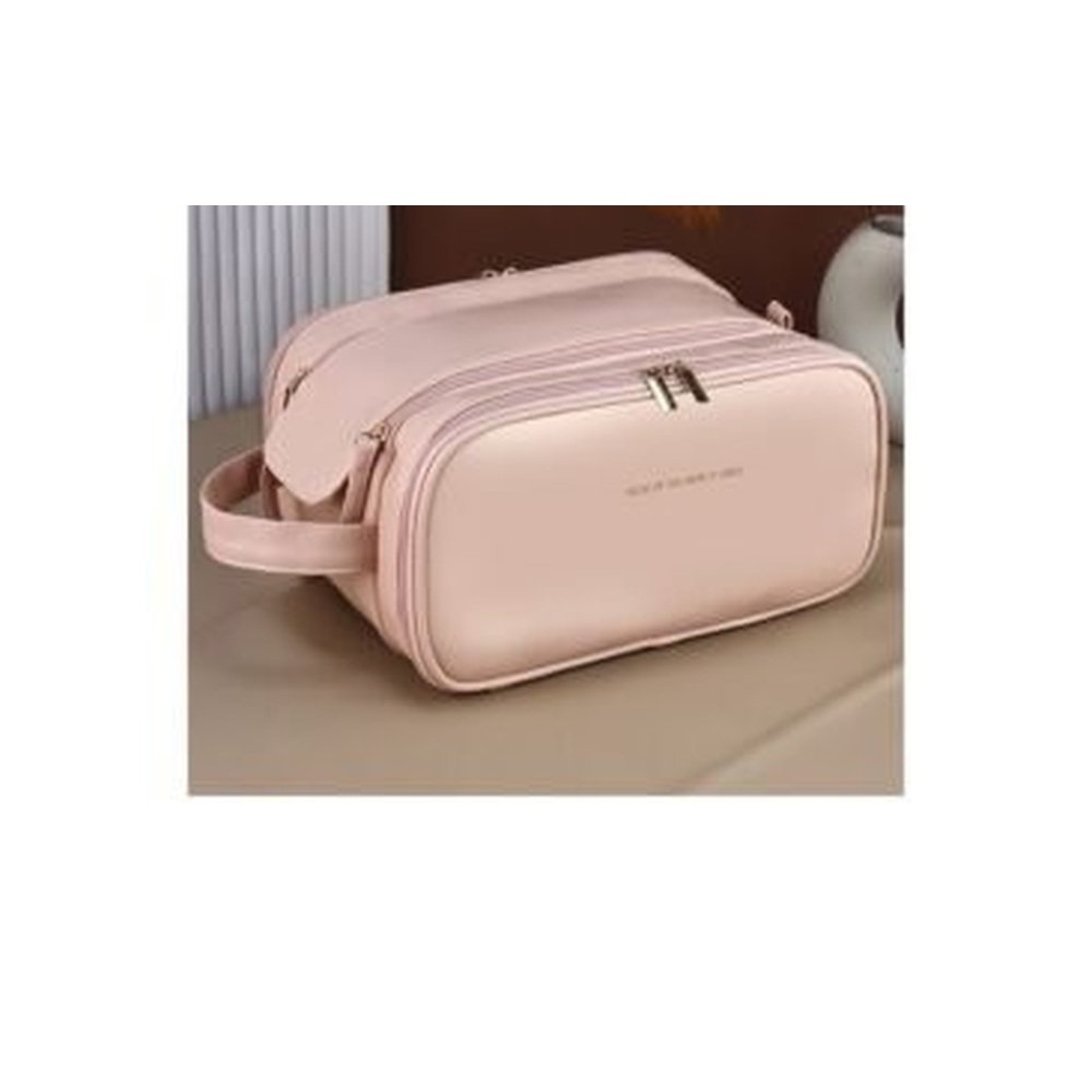Double Zipper Makeup Bag clean main product view