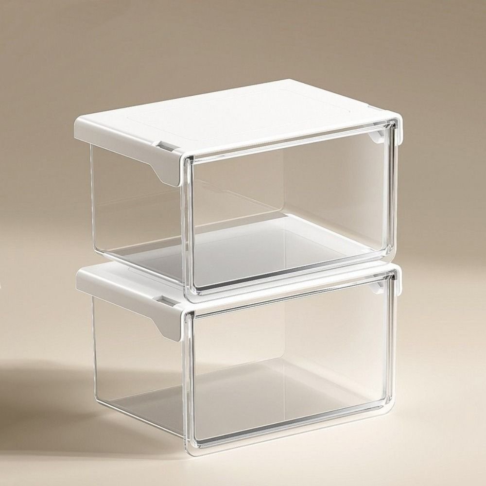 Clear adhesive drawer organizer detail