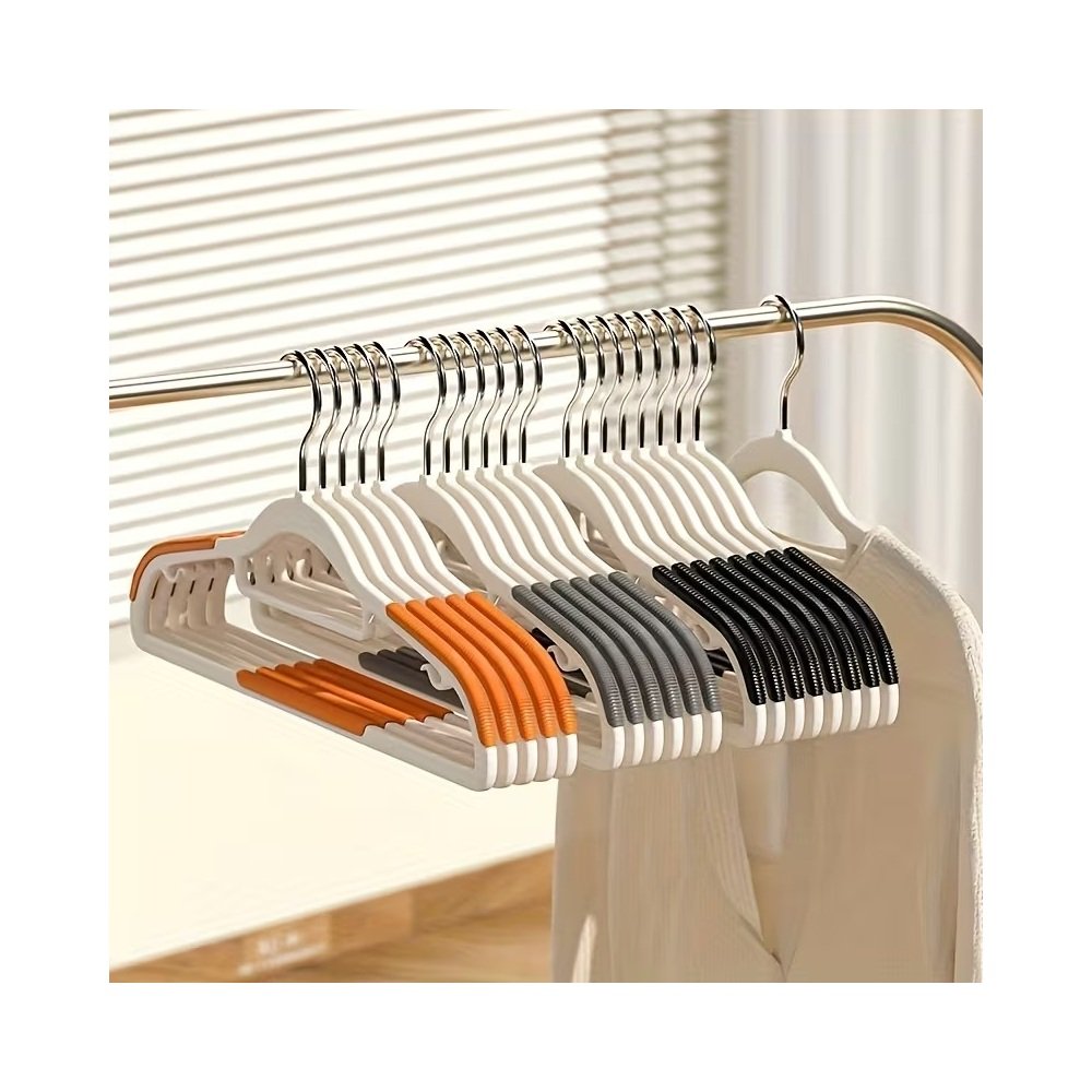 Heavy duty velvet hangers with clips